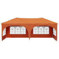 Produktbild för Pop-up Partytält 575 x 288 x 245 cm Orange Oxford Tyg