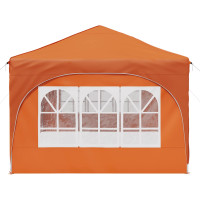Produktbild för Pop-up Partytält 575 x 288 x 245 cm Orange Oxford Tyg