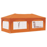 Produktbild för Pop-up Partytält 575 x 288 x 245 cm Orange Oxford Tyg