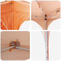 Produktbild för Pop-up Partytält 575 x 288 x 245 cm Orange Oxford Tyg