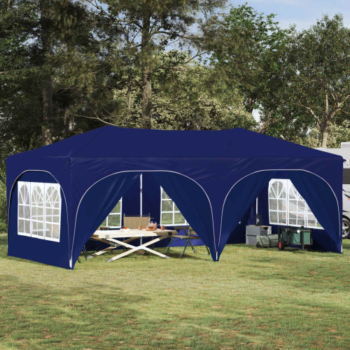 vidaXL Pop-up Partytält 575 x 288 x 245 cm Blå Oxford Tyg