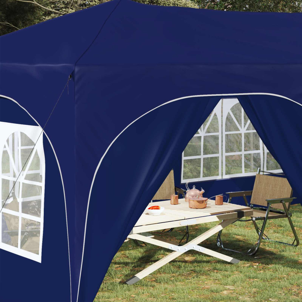 Produktbild för Pop-up Partytält 575 x 288 x 245 cm Blå Oxford Tyg