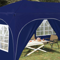 Produktbild för Pop-up Partytält 575 x 288 x 245 cm Blå Oxford Tyg