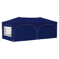 Produktbild för Pop-up Partytält 575 x 288 x 245 cm Blå Oxford Tyg