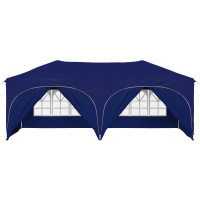 Produktbild för Pop-up Partytält 575 x 288 x 245 cm Blå Oxford Tyg