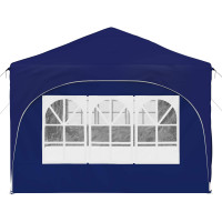 Produktbild för Pop-up Partytält 575 x 288 x 245 cm Blå Oxford Tyg