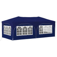 Produktbild för Pop-up Partytält 575 x 288 x 245 cm Blå Oxford Tyg