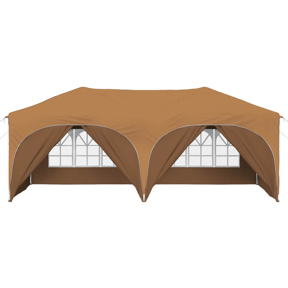 Produktbild för Pop-up Partytält 575 x 288 x 245 cm Beige Oxford Tyg
