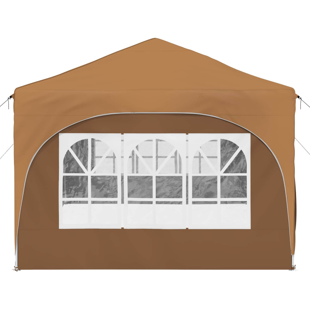 Produktbild för Pop-up Partytält 575 x 288 x 245 cm Beige Oxford Tyg