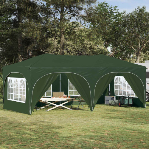 vidaXL Pop-up Partytält 575 x 288 x 245 cm Grön Oxford Tyg