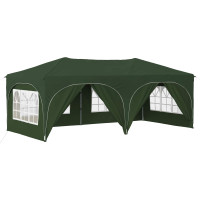 Produktbild för Pop-up Partytält 575 x 288 x 245 cm Grön Oxford Tyg