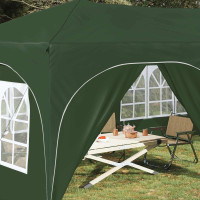 Produktbild för Pop-up Partytält 575 x 288 x 245 cm Grön Oxford Tyg