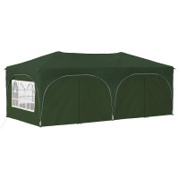 Produktbild för Pop-up Partytält 575 x 288 x 245 cm Grön Oxford Tyg