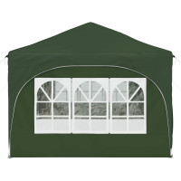 Produktbild för Pop-up Partytält 575 x 288 x 245 cm Grön Oxford Tyg