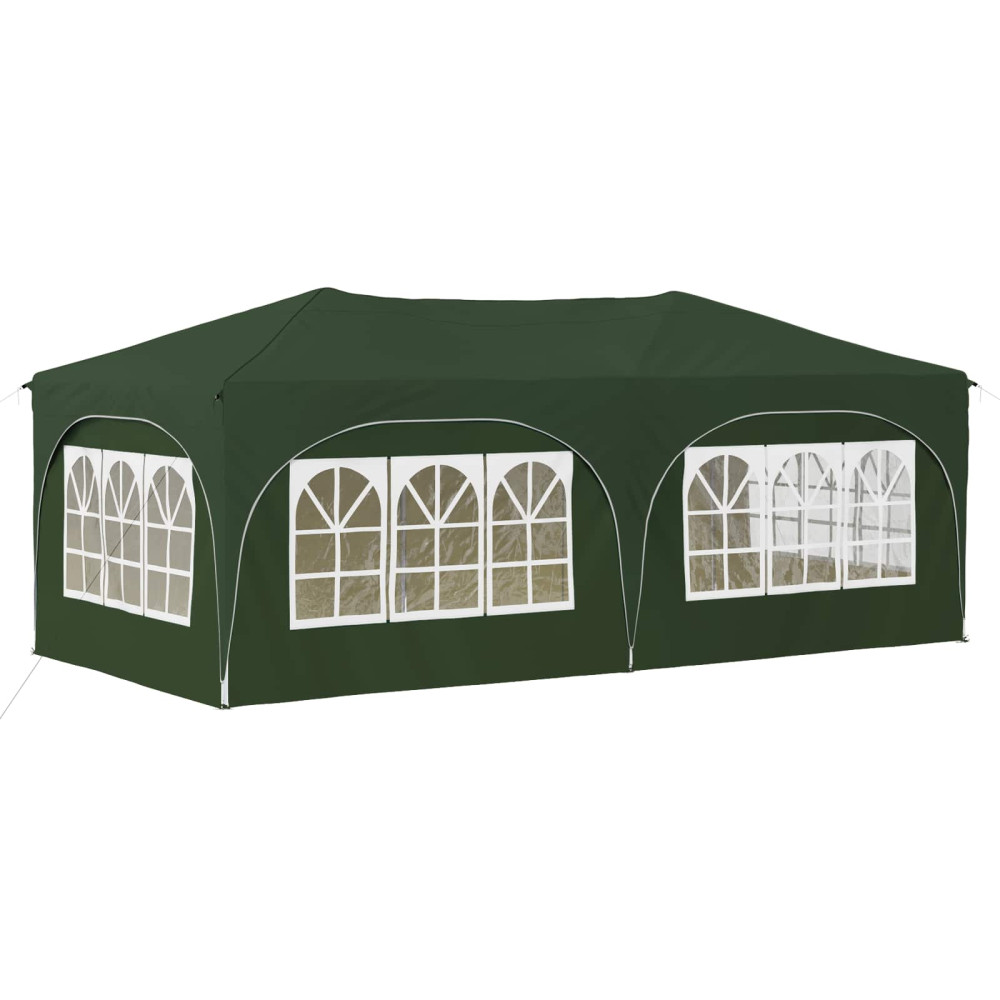 Produktbild för Pop-up Partytält 575 x 288 x 245 cm Grön Oxford Tyg