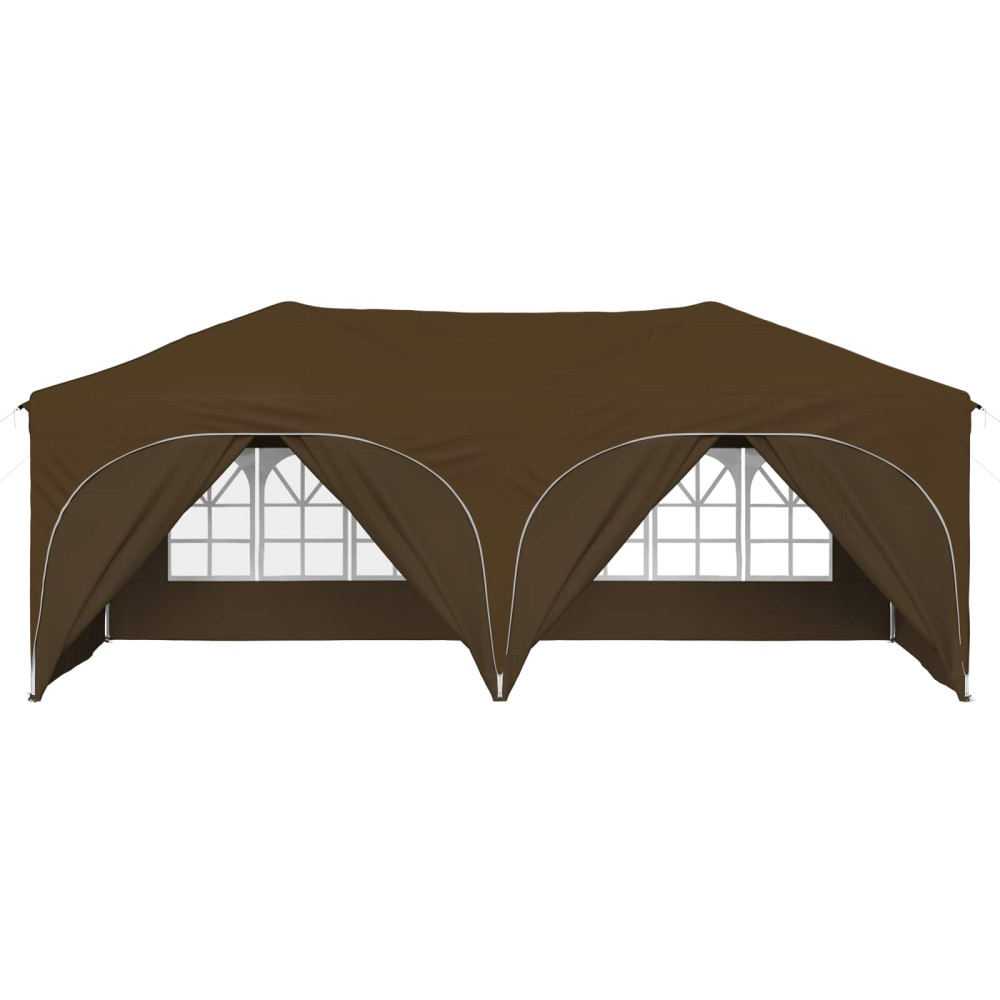Produktbild för Pop-up Partytält 575 x 288 x 245 cm Taupe Oxford Tyg