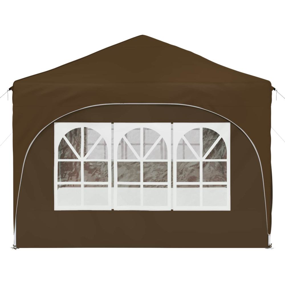 Produktbild för Pop-up Partytält 575 x 288 x 245 cm Taupe Oxford Tyg