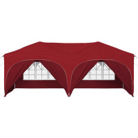 Produktbild för Pop-up Partytält 575 x 288 x 245 cm Vinröd Oxford Tyg