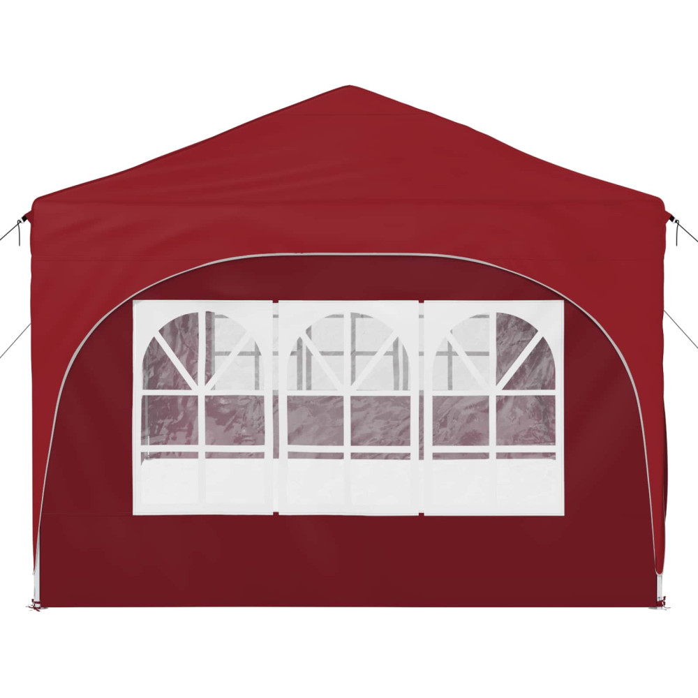 Produktbild för Pop-up Partytält 575 x 288 x 245 cm Vinröd Oxford Tyg