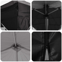 Produktbild för Pop-up Partytält 575 x 288 x 245 cm Svart Oxford Tyg