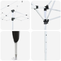 Produktbild för Pop-up Partytält 575 x 288 x 245 cm Svart Oxford Tyg