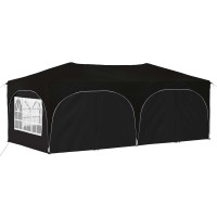Produktbild för Pop-up Partytält 575 x 288 x 245 cm Svart Oxford Tyg