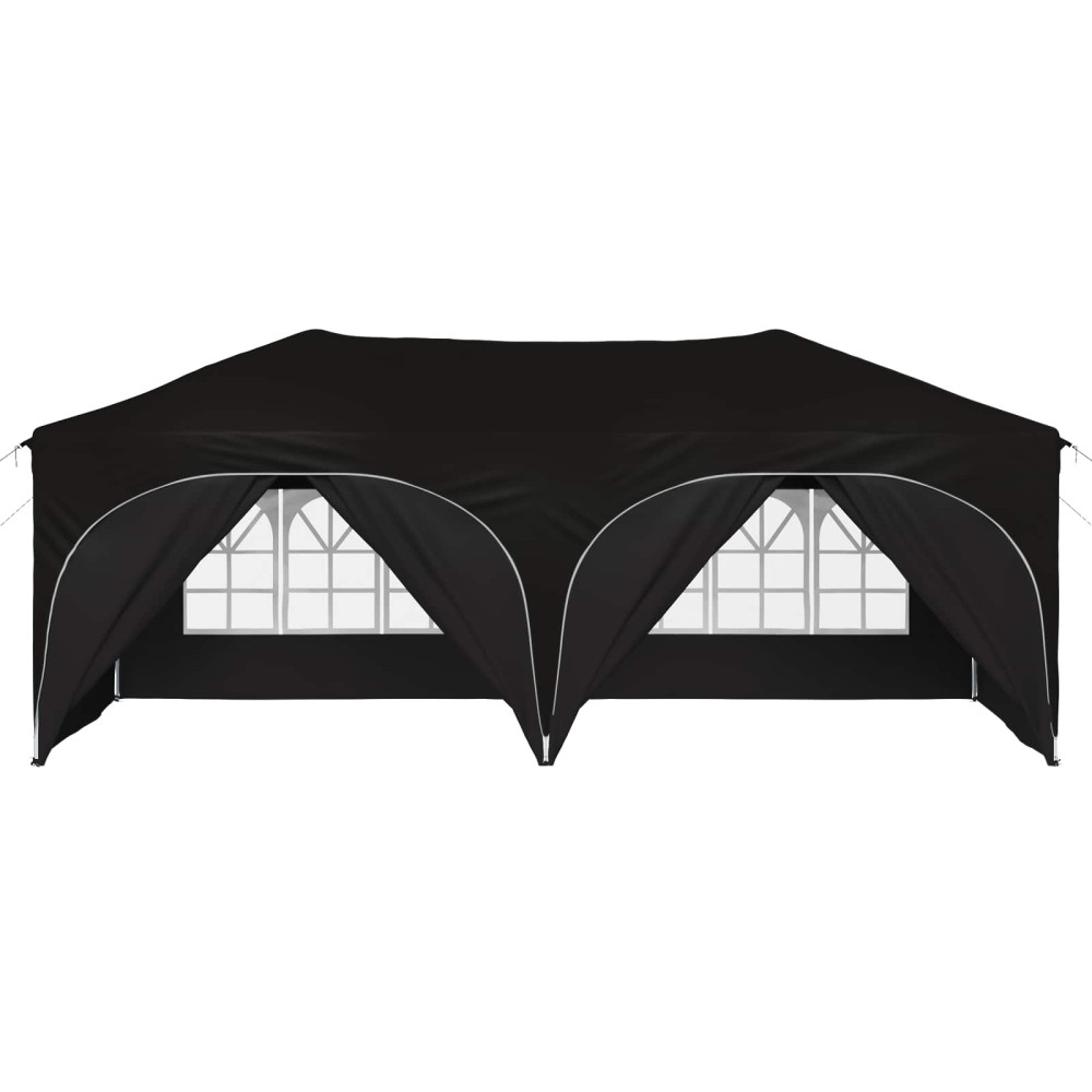 Produktbild för Pop-up Partytält 575 x 288 x 245 cm Svart Oxford Tyg