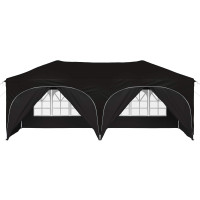 Produktbild för Pop-up Partytält 575 x 288 x 245 cm Svart Oxford Tyg