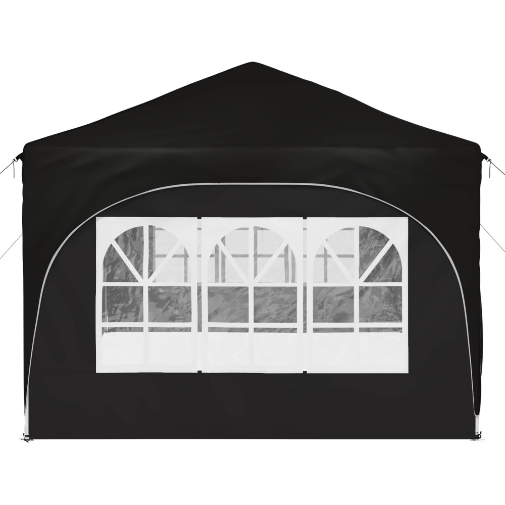 Produktbild för Pop-up Partytält 575 x 288 x 245 cm Svart Oxford Tyg