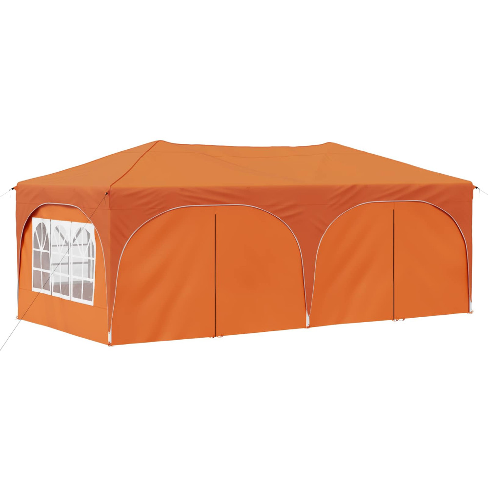 Produktbild för Pop-up Partytält 575 x 288 x 245 cm Orange Oxford Tyg