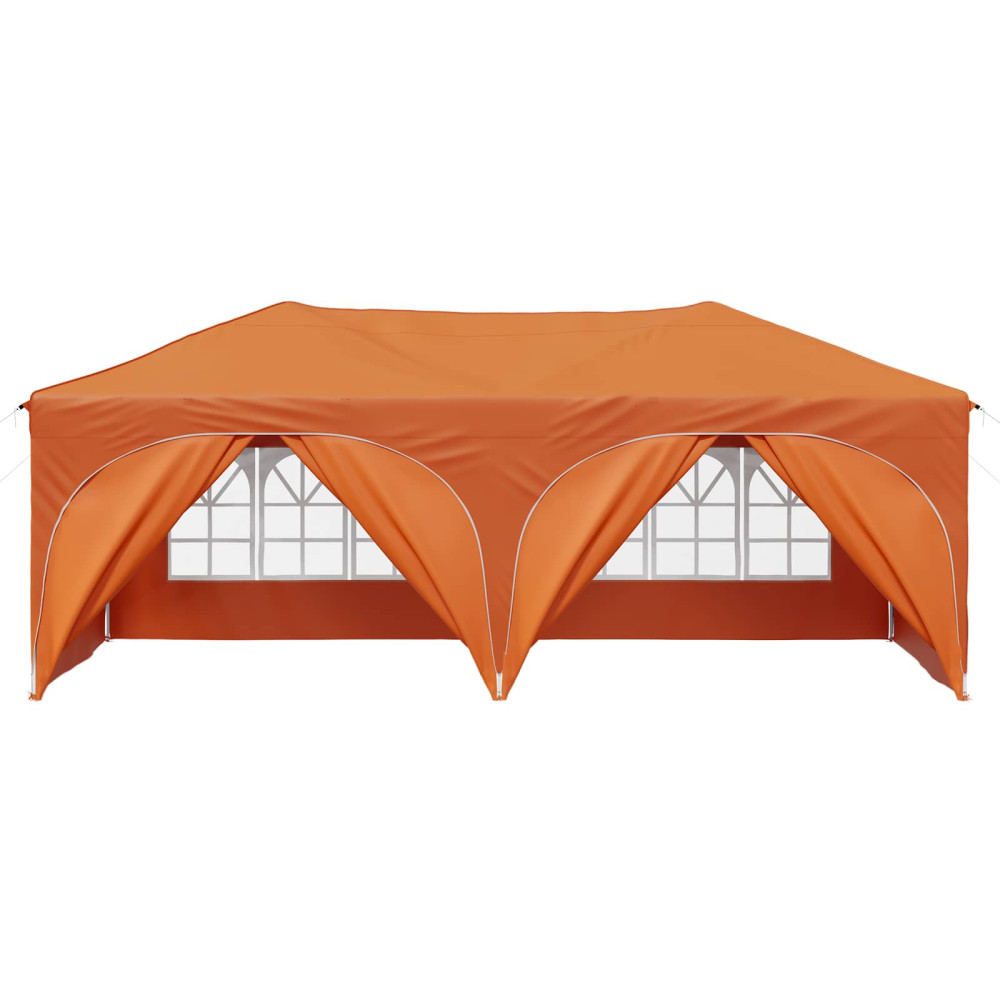 Produktbild för Pop-up Partytält 575 x 288 x 245 cm Orange Oxford Tyg
