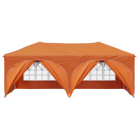 Produktbild för Pop-up Partytält 575 x 288 x 245 cm Orange Oxford Tyg