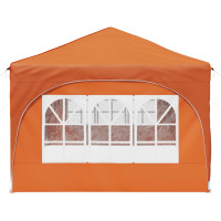 Produktbild för Pop-up Partytält 575 x 288 x 245 cm Orange Oxford Tyg