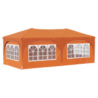Produktbild för Pop-up Partytält 575 x 288 x 245 cm Orange Oxford Tyg
