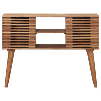 Produktbild för Hantverksmässig sluttabell Teakbrun 100 x 30 x 75 cm