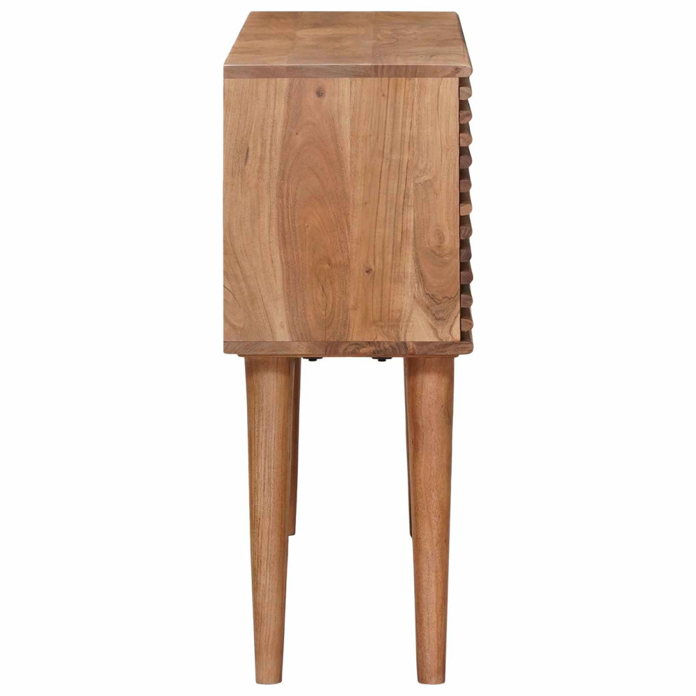 Produktbild för Hantverksmässig sluttabell Teakbrun 100 x 30 x 75 cm