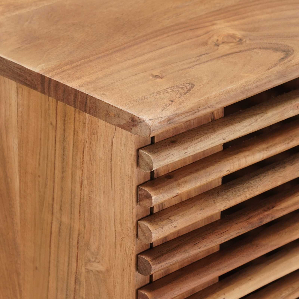 Produktbild för Hantverksmässig sluttabell Teakbrun 100 x 30 x 75 cm