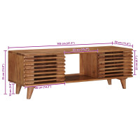 Produktbild för TV-skåp med lagring med dörr Naturfärg 105 x 30 x 35 cm