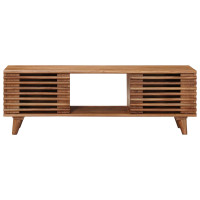 Produktbild för TV-skåp med lagring med dörr Naturfärg 105 x 30 x 35 cm