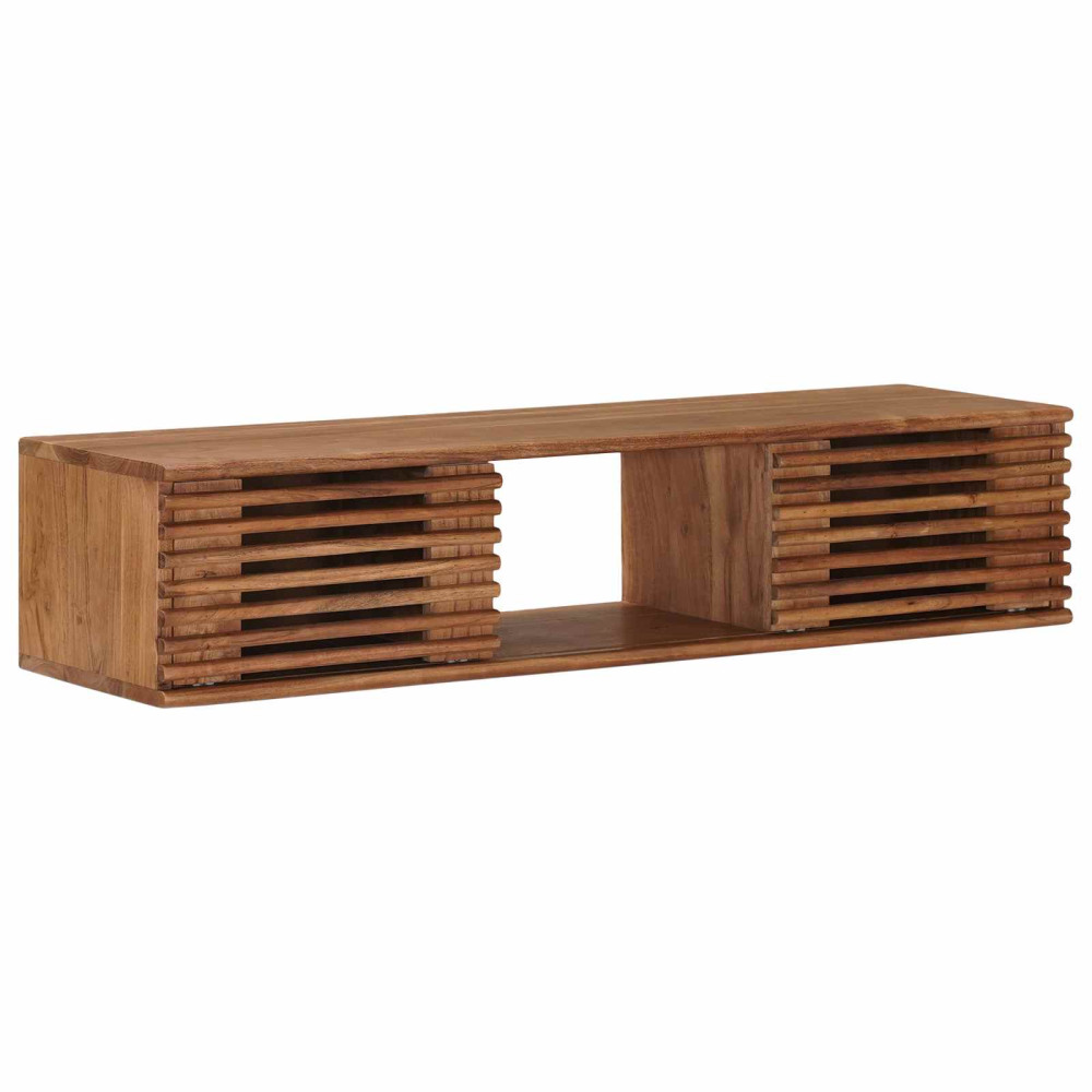 Produktbild för TV-skåp med lagring med dörr Naturfärg 105 x 30 x 22,5 cm