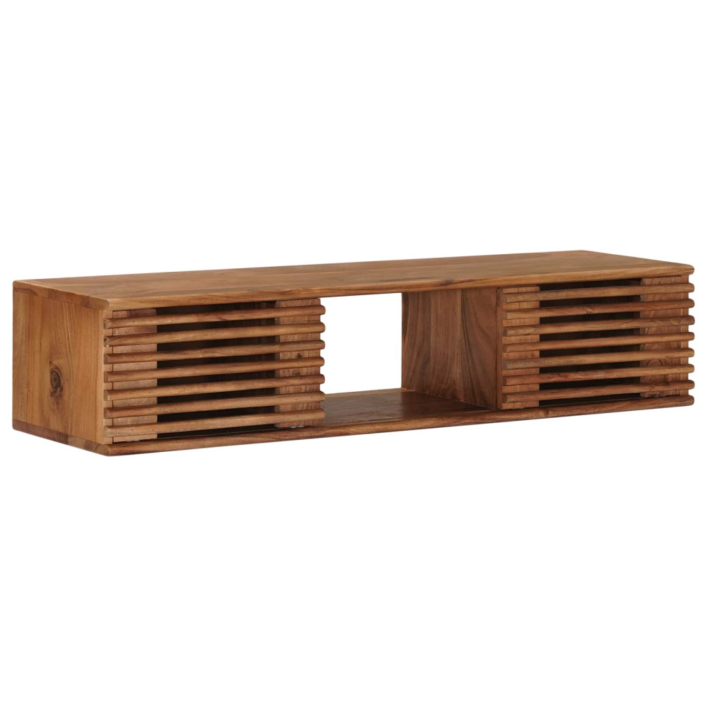 Produktbild för TV-skåp med lagring med dörr Naturfärg 105 x 30 x 22,5 cm
