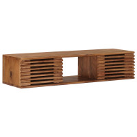 Produktbild för TV-skåp med lagring med dörr Naturfärg 105 x 30 x 22,5 cm