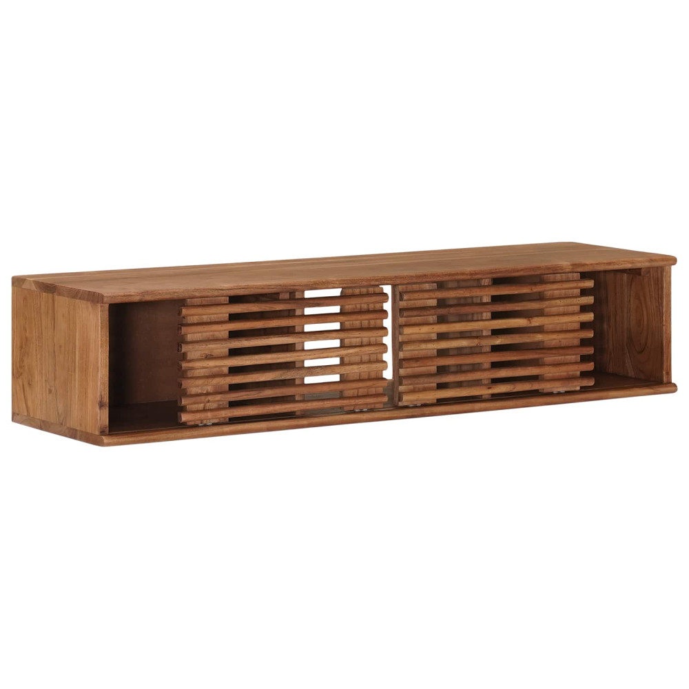 Produktbild för TV-skåp med lagring med dörr Naturfärg 105 x 30 x 22,5 cm