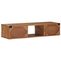 Produktbild för TV-skåp med lagring med dörr Naturfärg 105 x 30 x 22,5 cm