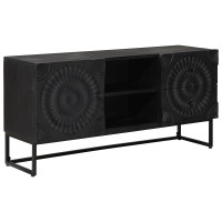 Produktbild för TV-skåp med låda med hylla med lagring Svart 105 x 30 x 54 cm