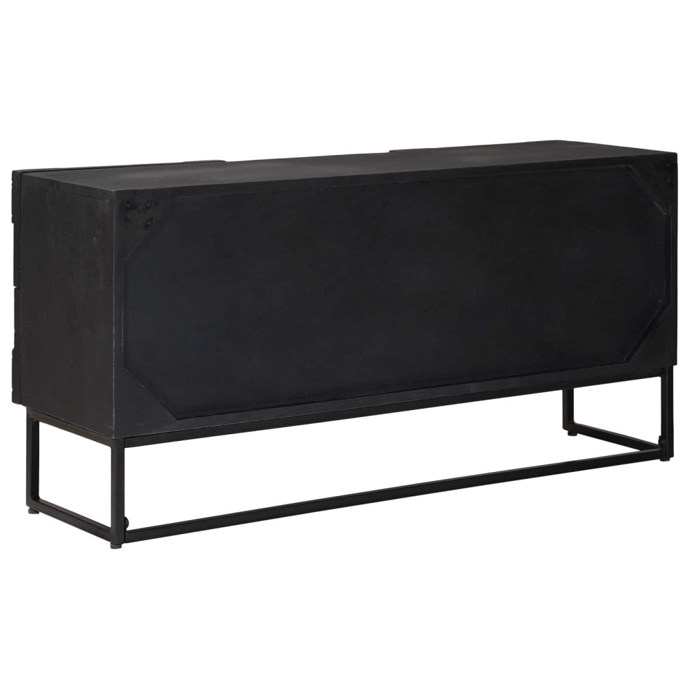 Produktbild för TV-skåp med låda med hylla med lagring Svart 105 x 30 x 54 cm