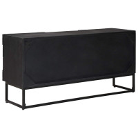 Produktbild för TV-skåp med låda med hylla med lagring Svart 105 x 30 x 54 cm