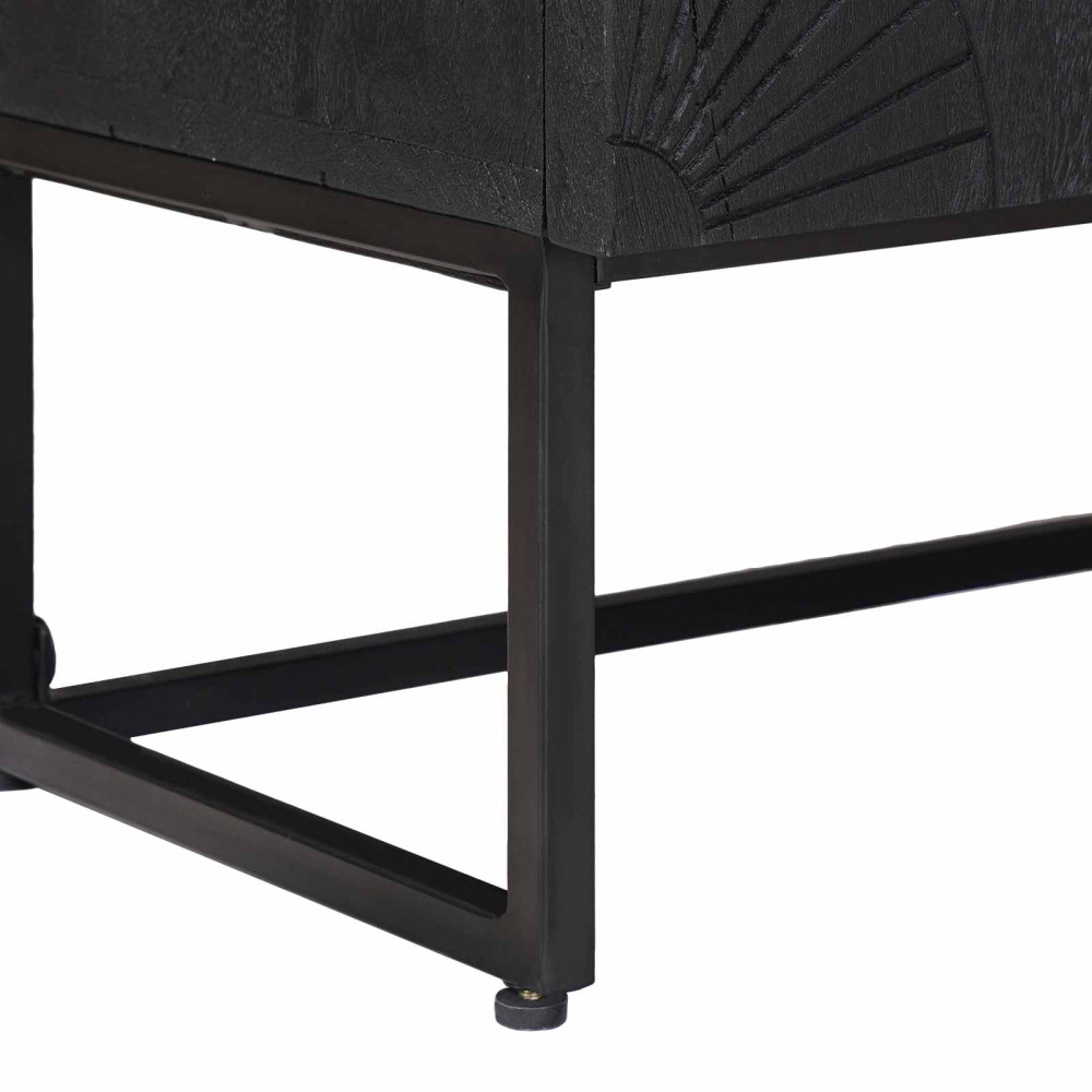 Produktbild för TV-skåp med låda med hylla med lagring Svart 105 x 30 x 54 cm