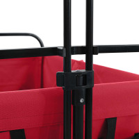 Produktbild för Fällbar handvagn Röd 94 x 53 x 99 cm Oxford tyg