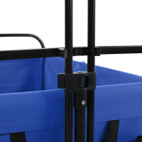 Produktbild för Fällbar handvagn Blå 94 x 53 x 99 cm Oxford tyg